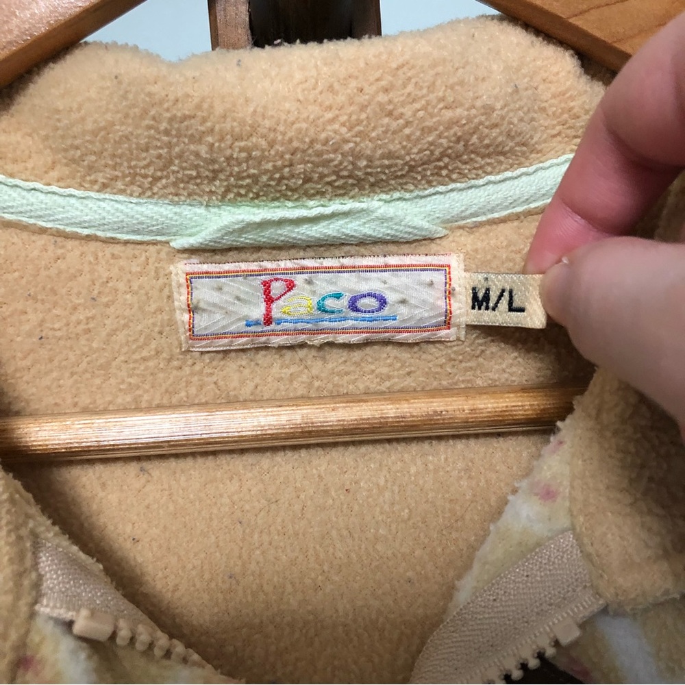 Paco Floral Fleece Zip-Up Sweater Jacket - Picture 3 of 7